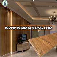 Heat insulation wood grain interior WPC PVC plastic decoration wall cladding hotel panel